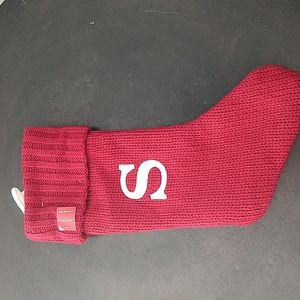 NWT Red Knit Monogram Christmas Stocking Letter "S"